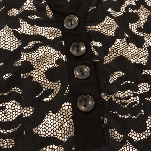 Cato black and white elegant dressy top - Picture 5 of 5